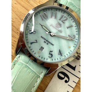 Pastorelli Womens Water Resistant Watch With Genuine Leather Mint  NOT TESTED